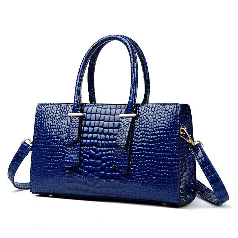 Women's Fashion Retro Crocodile Pattern All-match Shoulder Messenger Bag - BrandBoxs