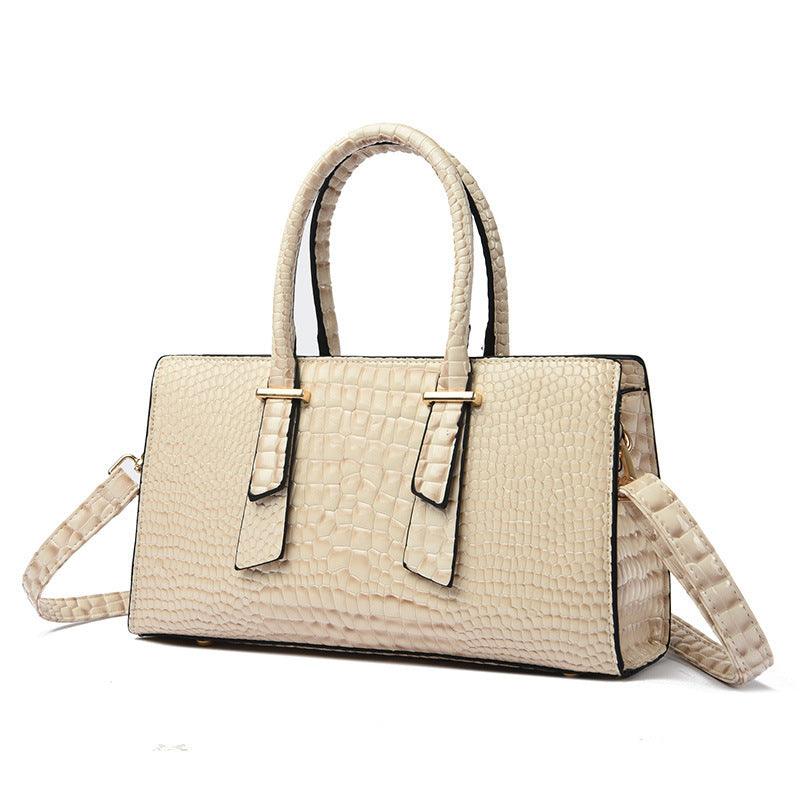 Women's Fashion Retro Crocodile Pattern All-match Shoulder Messenger Bag - BrandBoxs