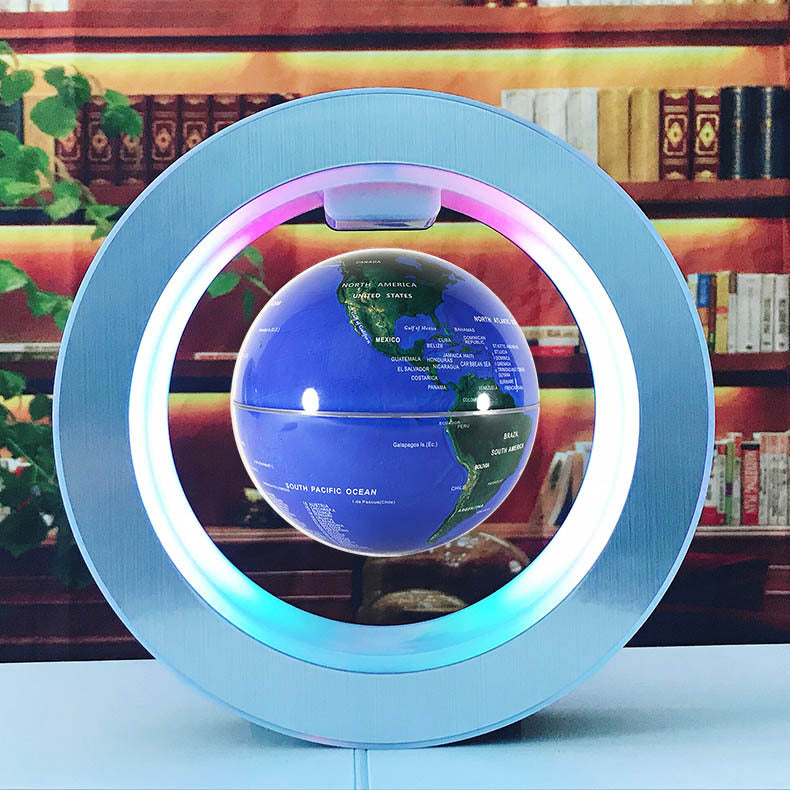 Floating LED World Map Globe - BrandBoxs