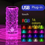 Load image into Gallery viewer, Crystal Rose Lamp Atmosphere Creative Led Table Lamp - BrandBoxs
