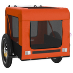 Load image into Gallery viewer, vidaXL Pet Bike Trailer Orange and Black Oxford Fabric&amp;Iron - BrandBoxs
