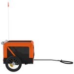 Load image into Gallery viewer, vidaXL Pet Bike Trailer Orange and Black Oxford Fabric&amp;Iron - BrandBoxs
