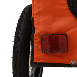 Load image into Gallery viewer, vidaXL Pet Bike Trailer Orange and Black Oxford Fabric&amp;Iron - BrandBoxs
