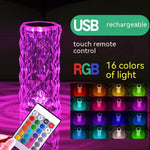 Load image into Gallery viewer, Crystal Rose Lamp Atmosphere Creative Led Table Lamp - BrandBoxs
