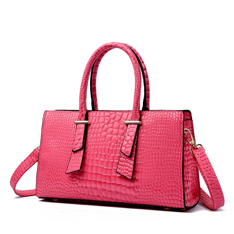 Women's Fashion Retro Crocodile Pattern All-match Shoulder Messenger Bag - BrandBoxs