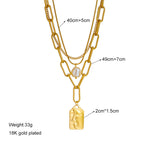 Load image into Gallery viewer, Women&#39;s Titanium Steel Chain Pearl Pendant Necklace - BrandBoxs
