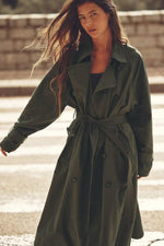 Load image into Gallery viewer, Women&#39;s Loose Long Trench Coat And Overcoat With Strap - BrandBoxs
