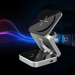 Load image into Gallery viewer, 3 In 1 Foldable Wireless Charger Station Magnetic Wireless Charging For Multiple Devices
