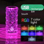 Load image into Gallery viewer, Crystal Rose Lamp Atmosphere Creative Led Table Lamp - BrandBoxs
