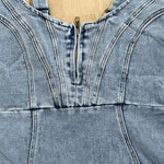 Load image into Gallery viewer, U-Neck Suspender Denim Dress (Summer Casual) - BrandBoxs
