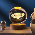 Load image into Gallery viewer, Luminous Starry Sky And Planets Crystal Ball Small Night Lamp - BrandBoxs
