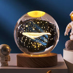 Load image into Gallery viewer, Luminous Starry Sky And Planets Crystal Ball Small Night Lamp - BrandBoxs
