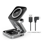 Load image into Gallery viewer, 3 In 1 Foldable Wireless Charger Station Magnetic Wireless Charging For Multiple Devices
