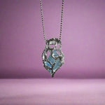 Load image into Gallery viewer, Blue Ice Heart Necklace For Women - BrandBoxs
