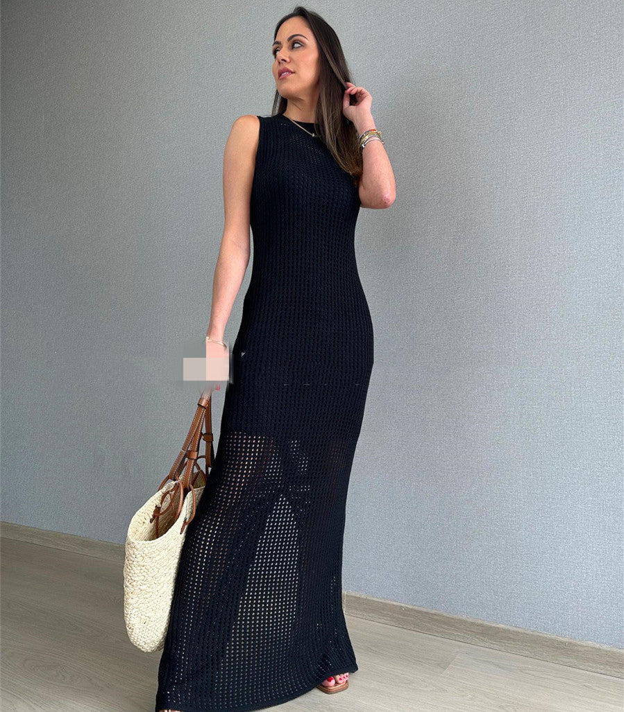 Women's Spring And Summer Beach Knitted Dress - BrandBoxs