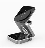 Load image into Gallery viewer, 3 In 1 Foldable Wireless Charger Station Magnetic Wireless Charging For Multiple Devices
