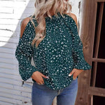 Load image into Gallery viewer, Women&#39;s Printed Shirt Amazon Floral Long Sleeve - BrandBoxs
