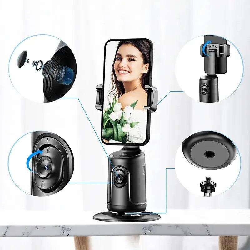 360 Auto Face Tracking Gimbal AI Smart Gimbal Face Tracking - BrandBoxs