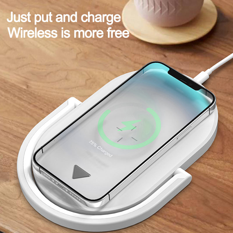 3-in-1 Wireless Charger & Lamp (Stonego) - BrandBoxs